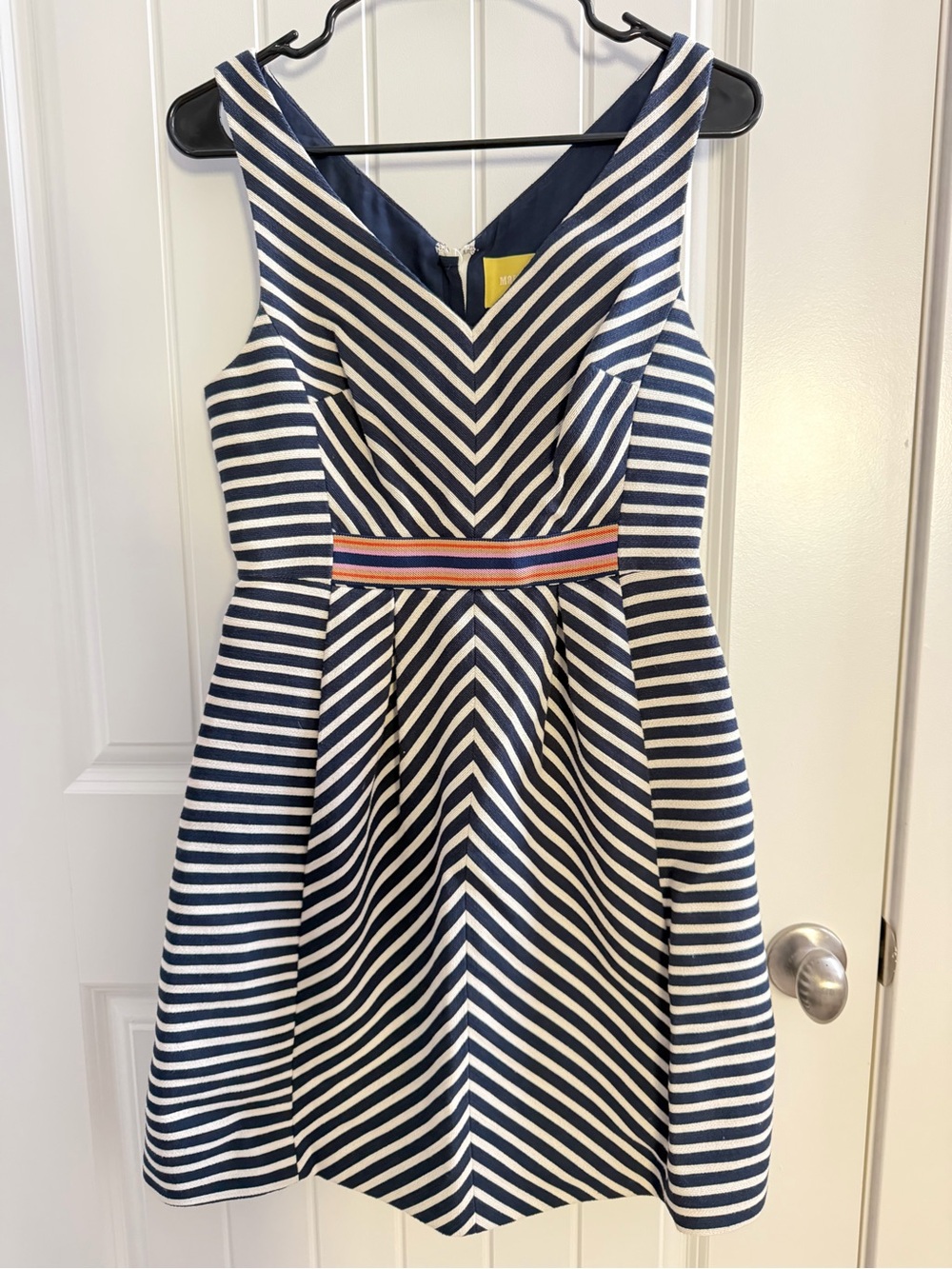 Maeve striped navy dress